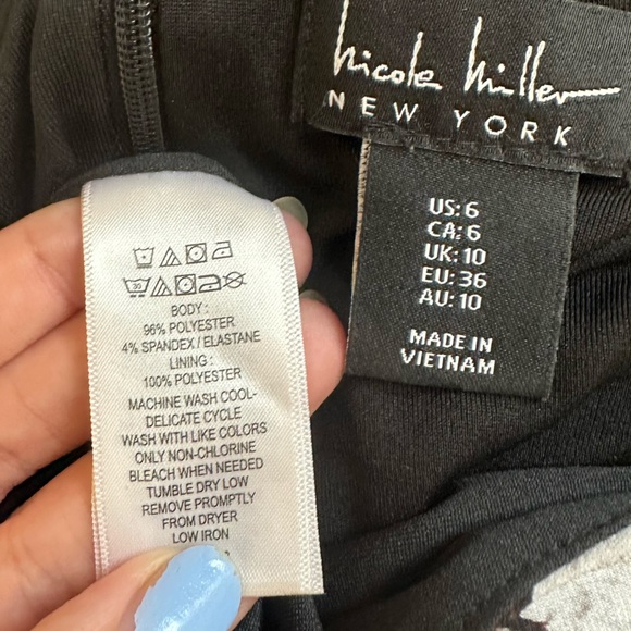 Nicole miller snakeskin print wide leg cropped jumpsuit size 6 - Picture 15 of 16